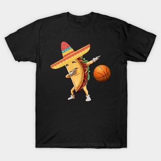 Dabbing basketball taco dab T-Shirt